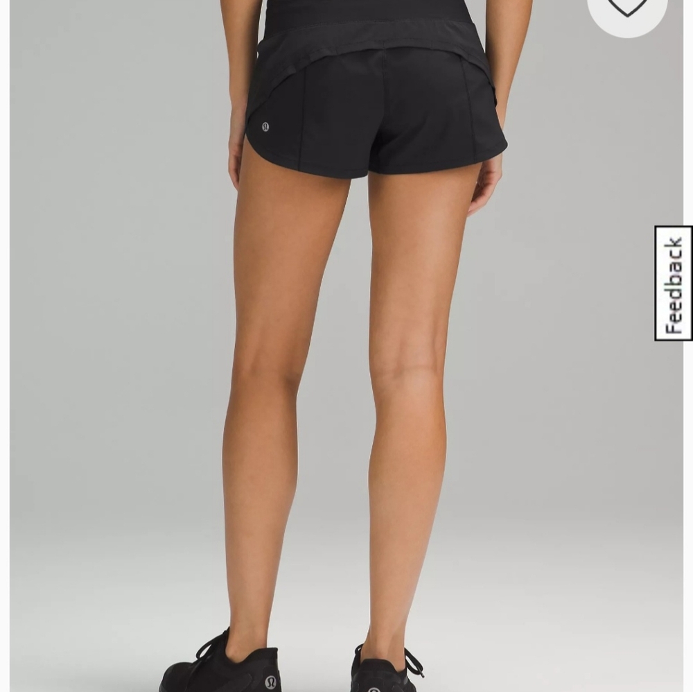 Lululemon speed up low rise lined short 2.5"